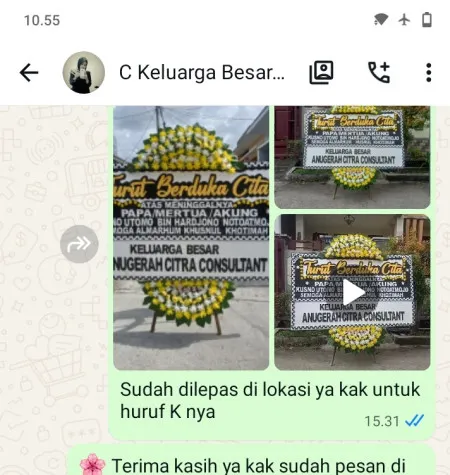 Pengiriman Papan Bunga Duka Juntikebon Juntinyuat