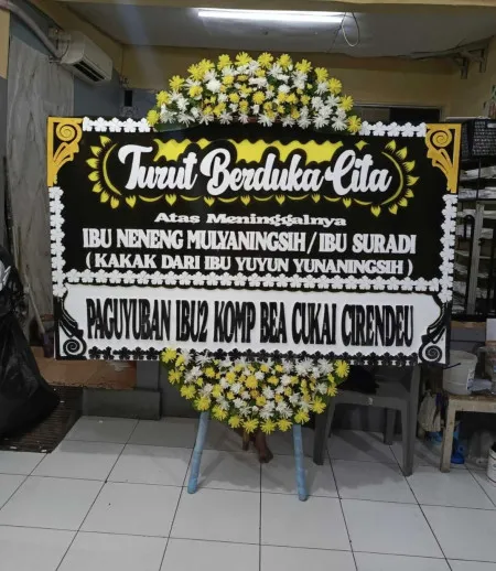 Papan Bunga Duka Juntikebon Juntinyuat